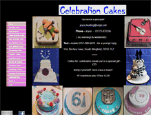 Tablet Screenshot of celeb-cakes.co.uk